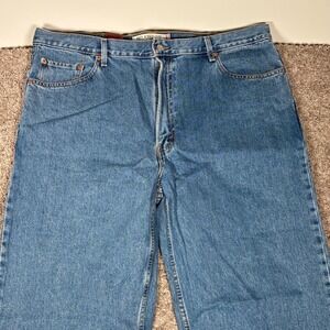 Vintage Levis Mens Relaxed Fit 550 Jeans Blue Denim W42 L32 Cowboy Western